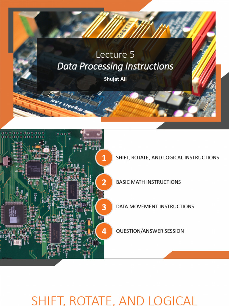 MCT-238 (Spring-2023) Lec 5 - Data Processing Instructions | PDF ...