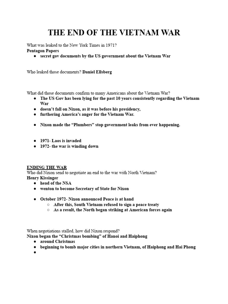 Vietnam War: Key Events and Impact | PDF | Vietnam War | Viet Cong