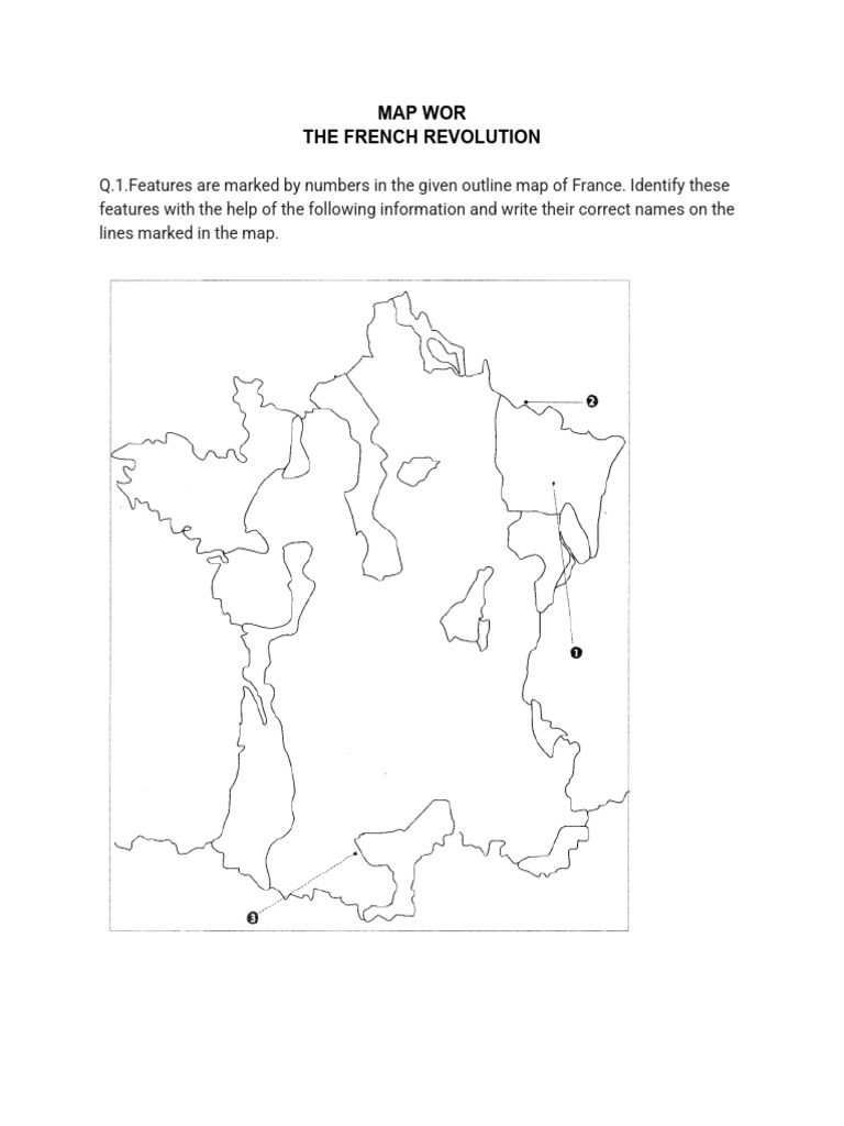 French Revolution Map Identification Guide | PDF