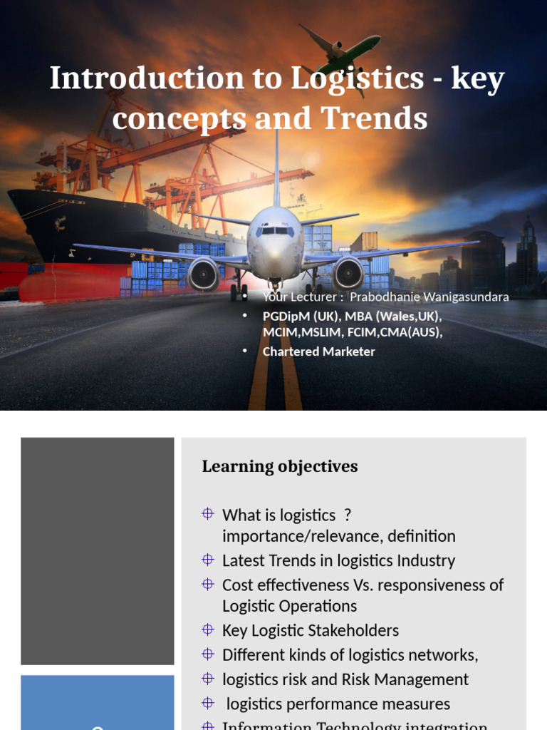 Key Concepts and Trends in Logistics | PDF | Logistics | Inventory