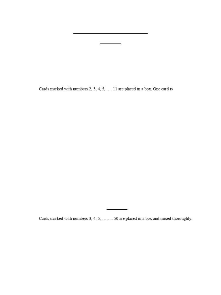 Probability Questions and Solutions | PDF | Probability | Dice