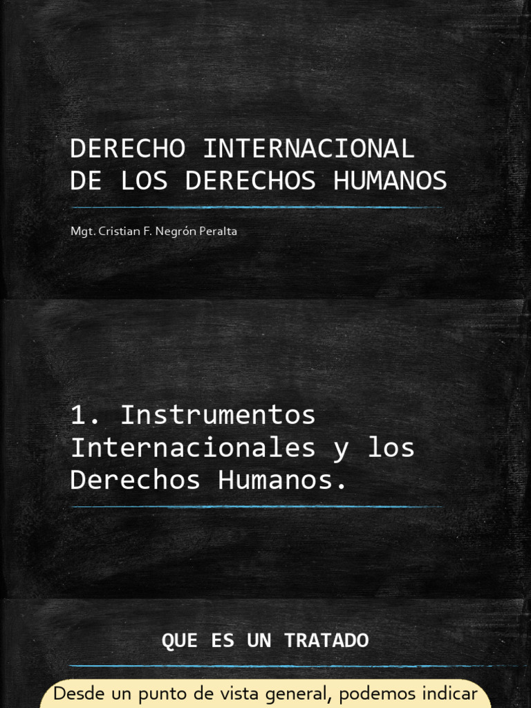 Derecho Internacional de Los Derechos Humanos | PDF | Constitución ...