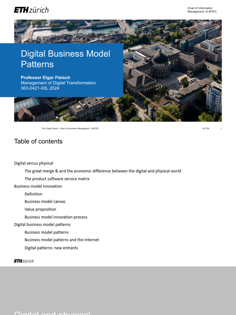 Digital Business Model Patterns Explained | PDF | Business Model ...