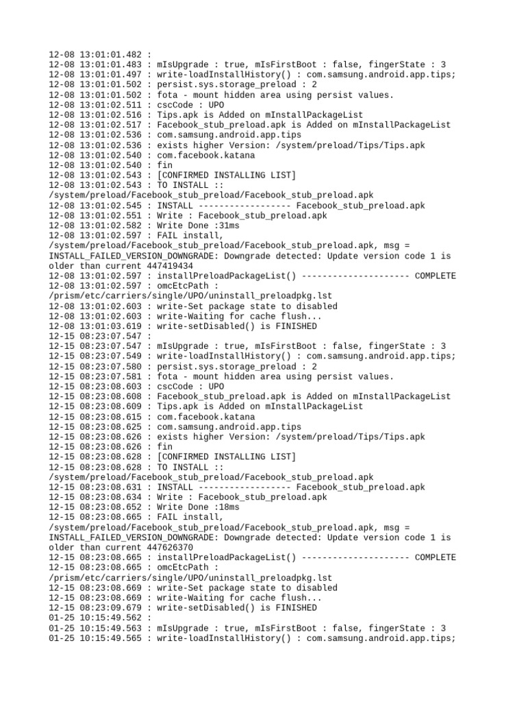 Facebook Stub Preload Install Log | PDF | Mobile Computers | Microsoft ...