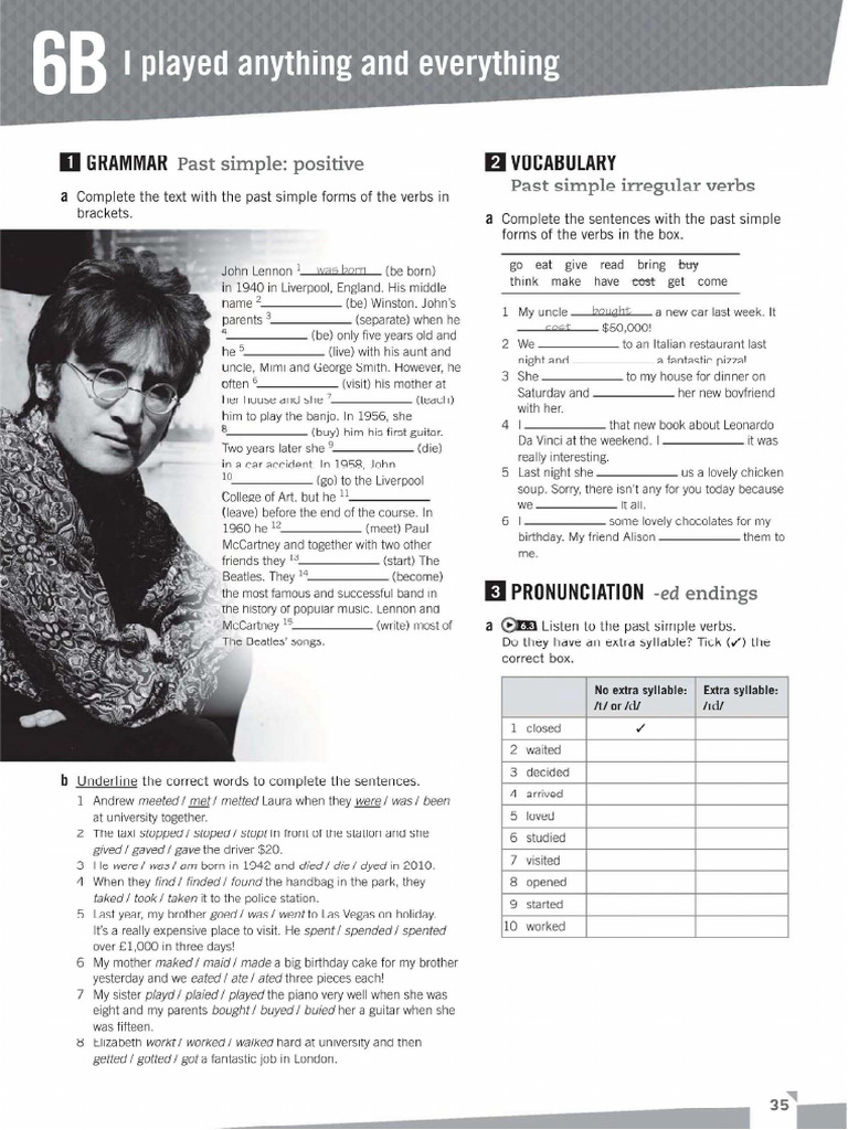 WB Unit 6B | PDF