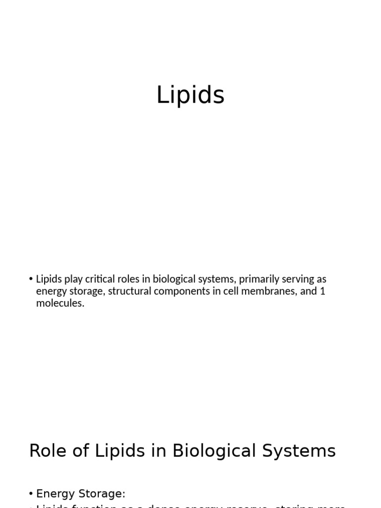 Lipids | PDF