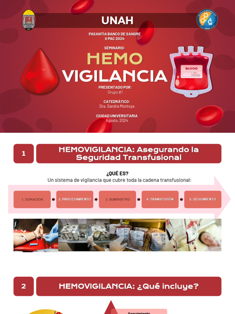 Hemovigilancia: Seguridad en Transfusiones | PDF | Transfusión de ...