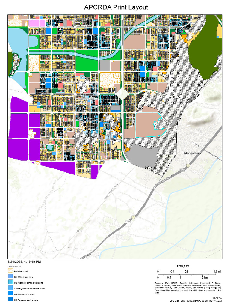 APCRDA Print Layout and Zoning Map | PDF