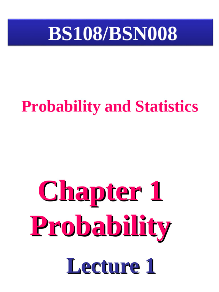 Understanding Probability Basics | PDF | Probability | Probability And ...