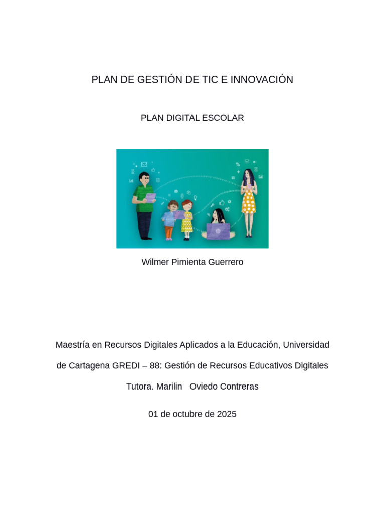 Plan Digital Escolar: Gestión de TIC | PDF | Tecnología de información ...
