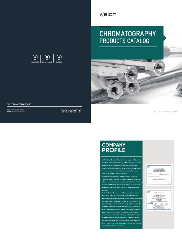 Welch Chromatography HPLC Catalog 2024 | PDF