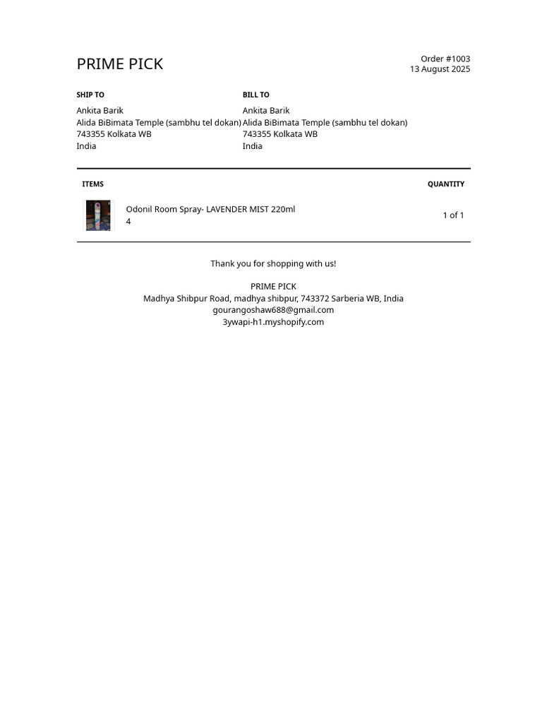 Packing Slip 1003 20250813T113746Z | PDF