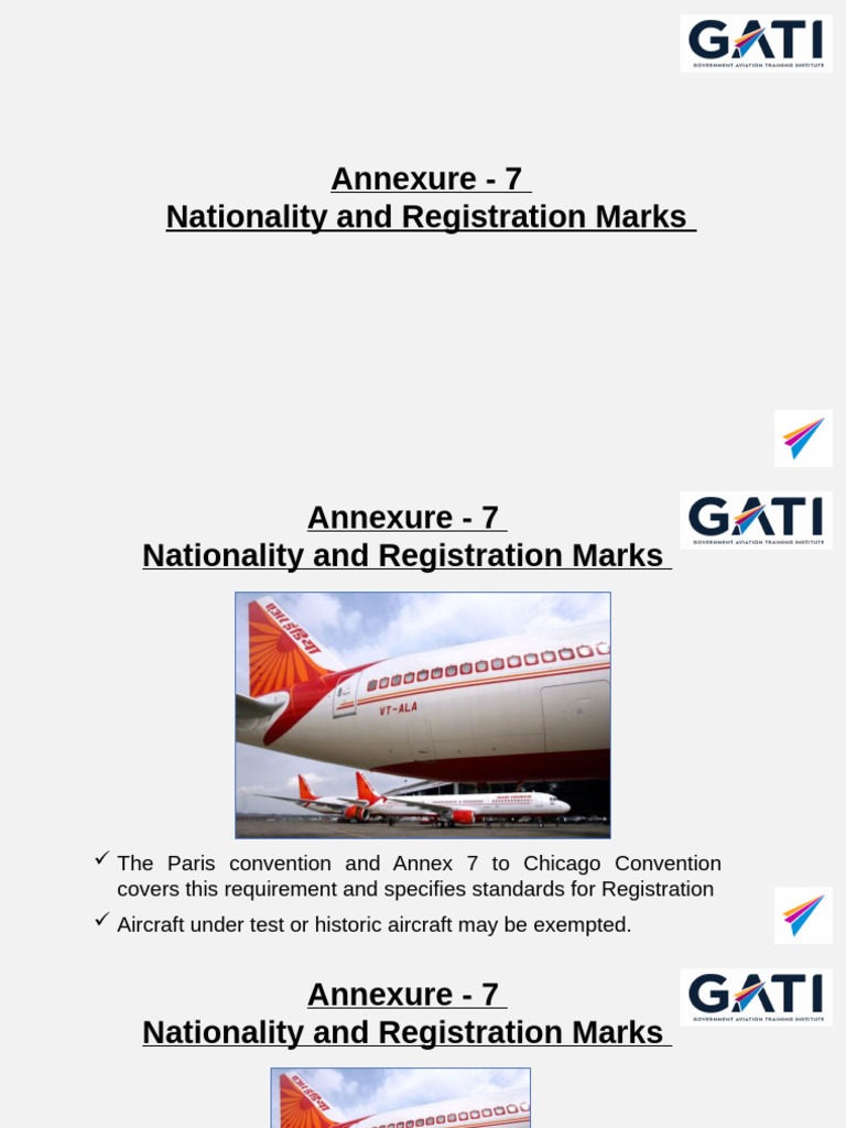 Nationality and Registration Marks for Aircraft | PDF | Written ...