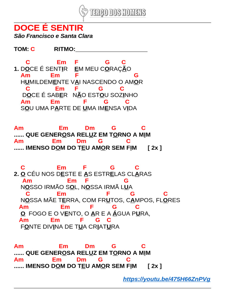 Letra da Música 