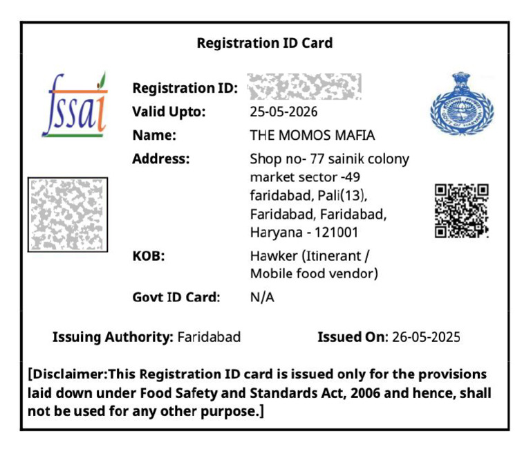 Sample Fssai | PDF