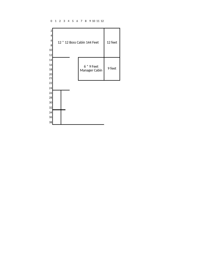 Detailed Cabin Dimensions and Layouts | PDF | Foot (Unit) | Quantity