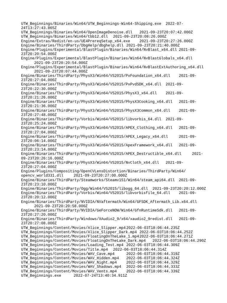UTW Beginnings: Game Files Overview | PDF | Ibm Pc Compatibles | Software