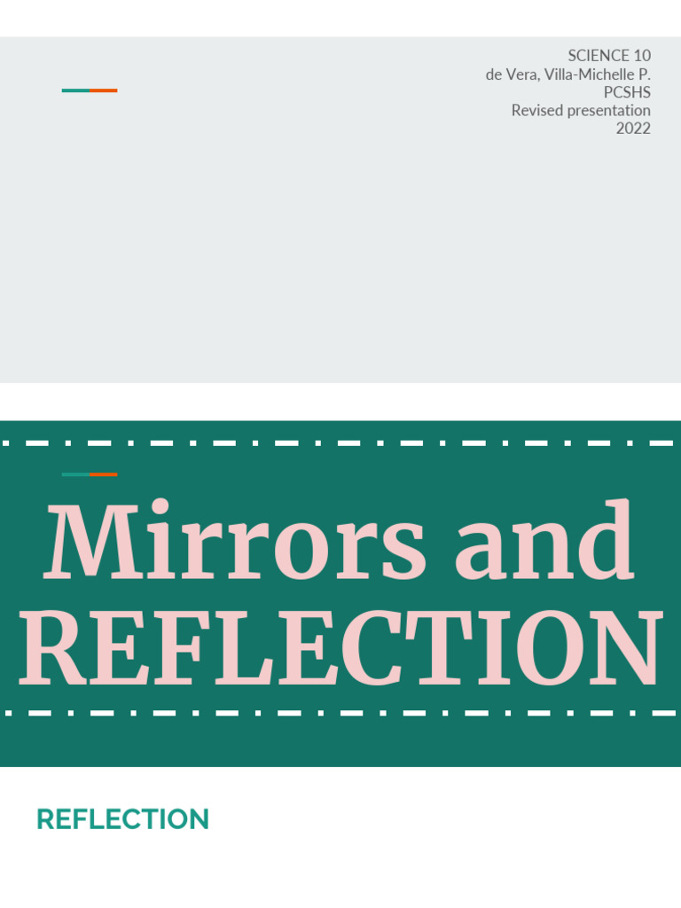 5 MIRRORS and REFLECTION 2023 | PDF | Mirror | Applied And ...