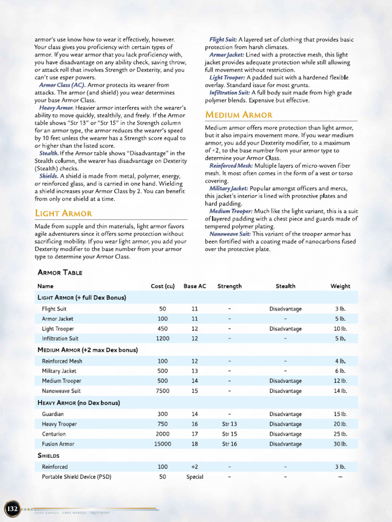 Guns, Armor, Equipment | PDF