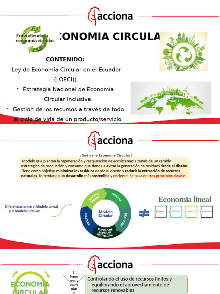 Economía Circular en Ecuador: Ley y Estrategias | PDF | Residuos ...