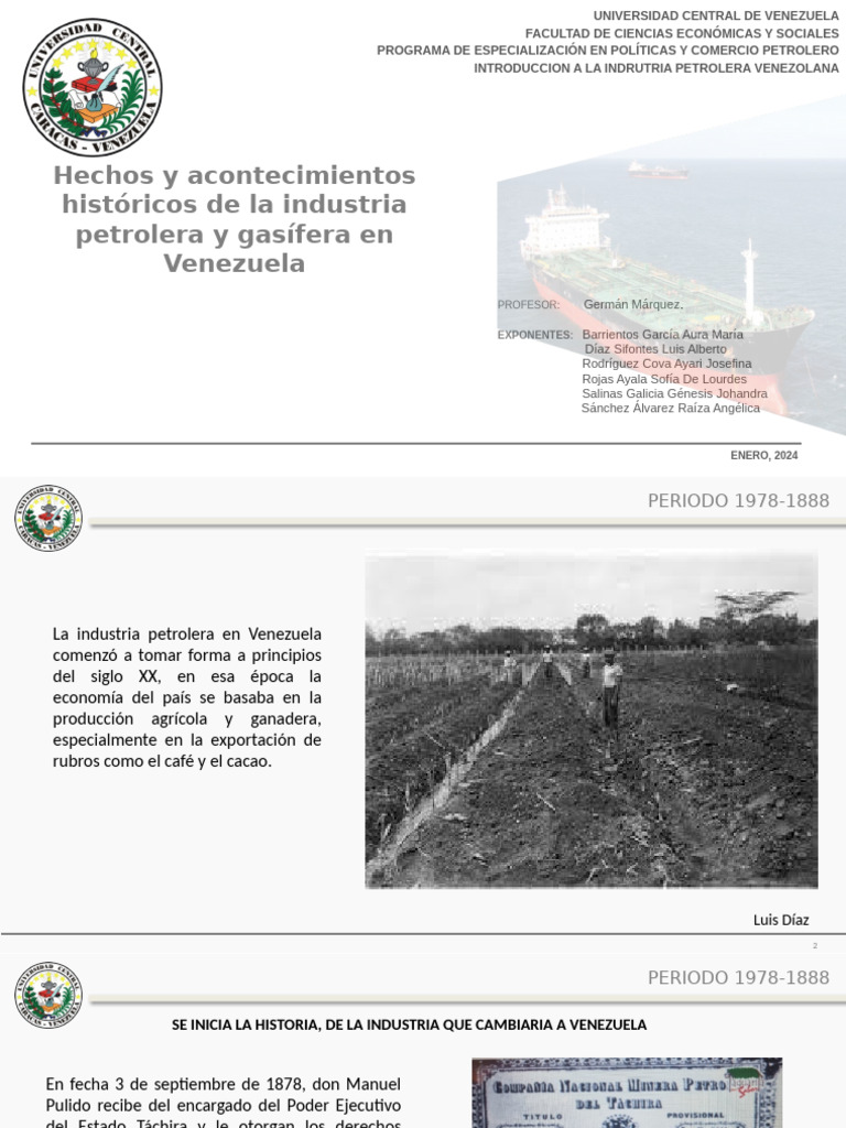 Historia de la industria petrolera en Venezuela | PDF | Petróleo ...
