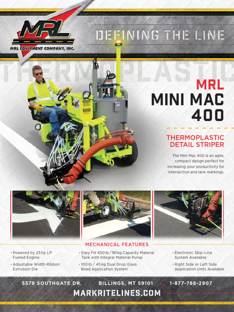MRL Mini Mac 400 Specifications | PDF | Engines | Extrusion