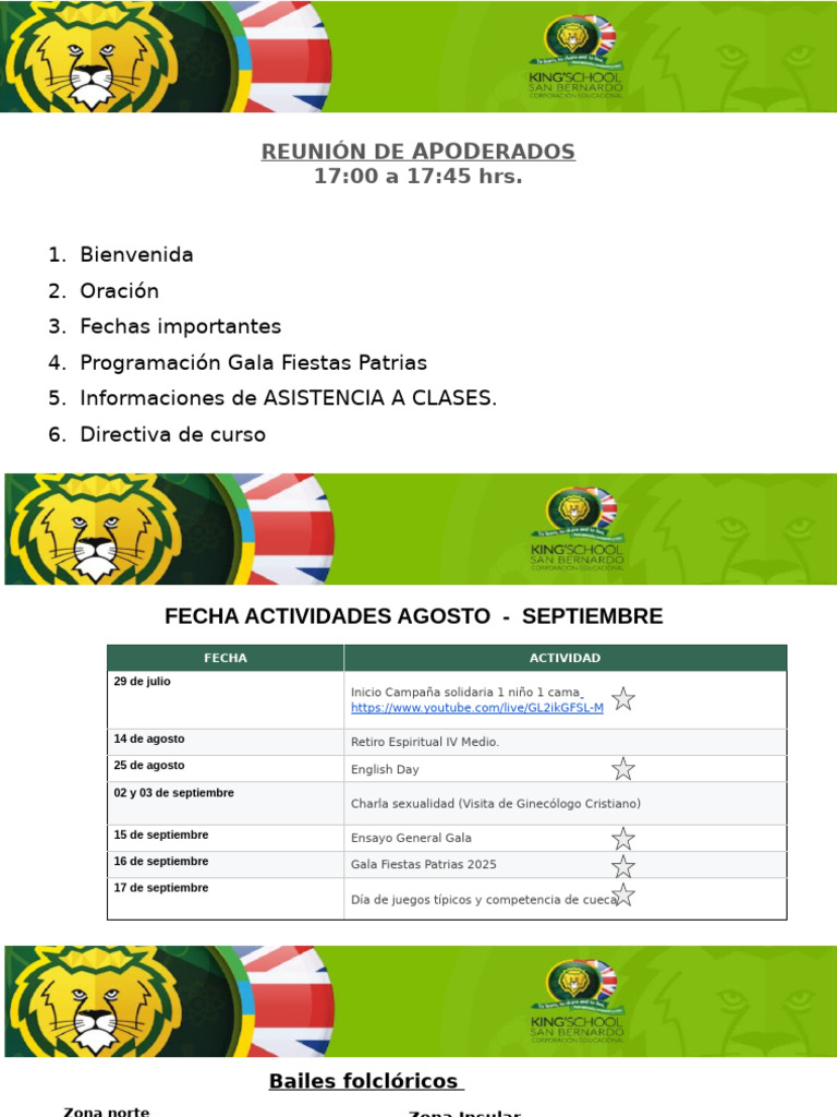 Reunión de Apoderados: Actividades y Asistencia | PDF