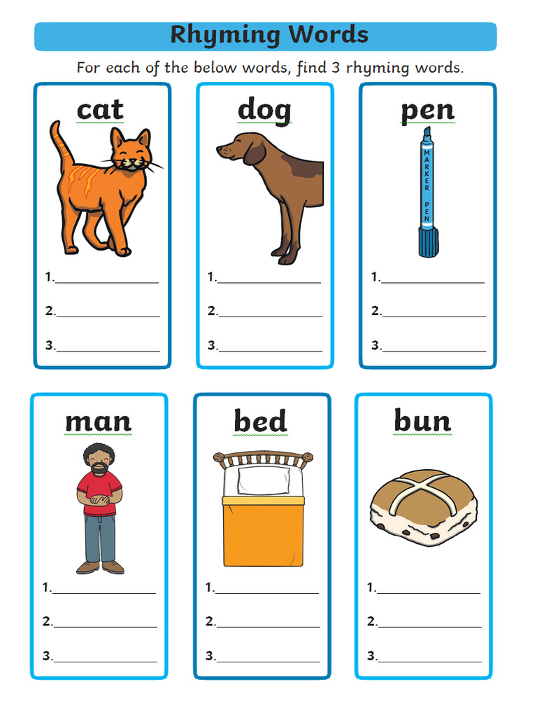 Rhyming Words | PDF