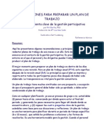 Orientaciones para Preparar Un Plan de Trabajo