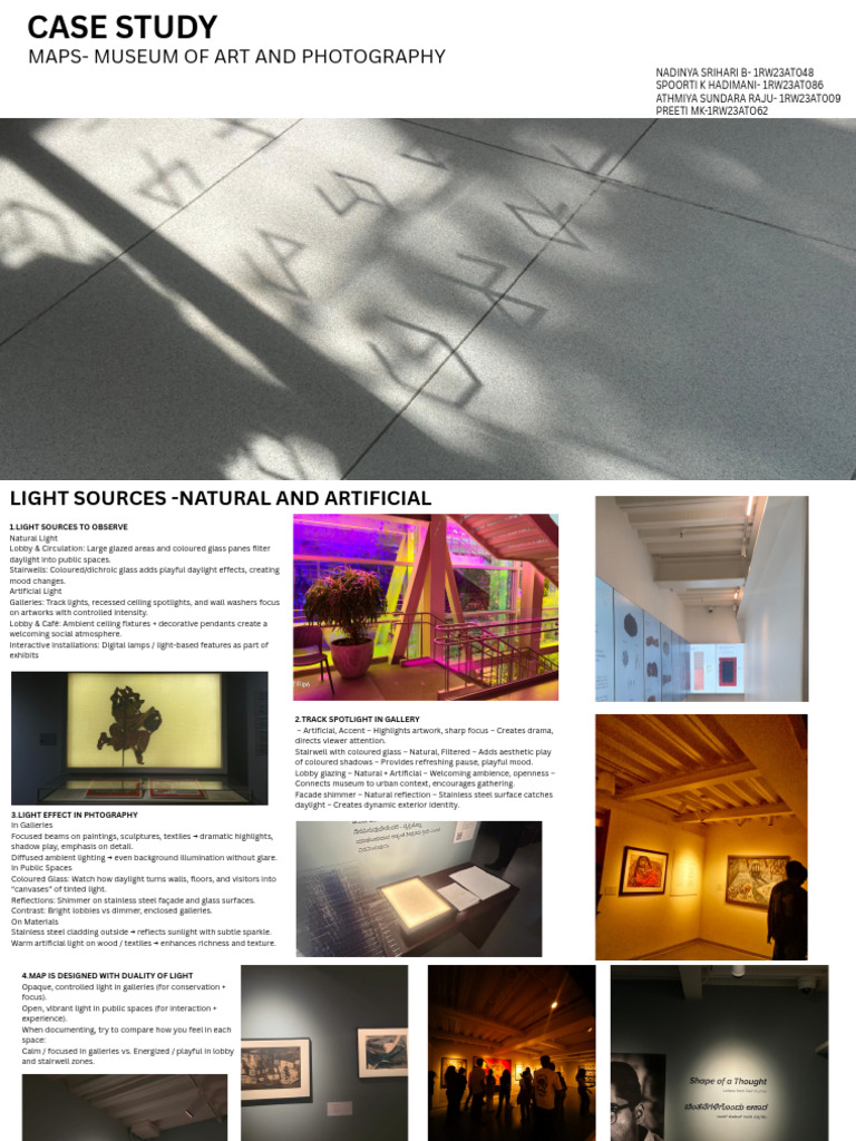 Light Design in Museum of Art Case Study | PDF | Lighting | Light