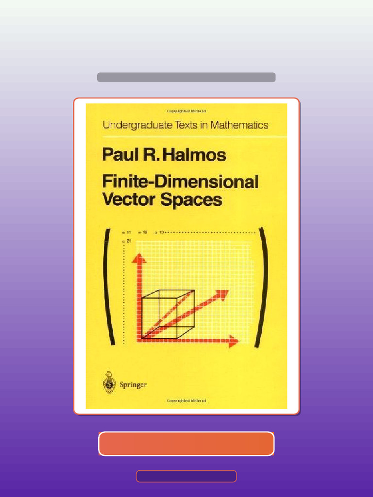 Finitedimensional Vector Spaces Get It Now | PDF | Multiple Choice ...