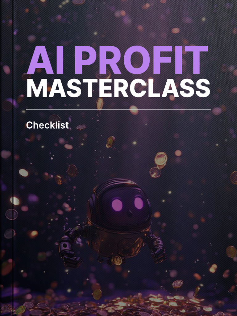 AI Profit Masterclass - Checklist | PDF