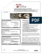Army E-Learning Catalog - May 2011