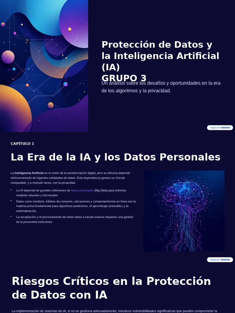 IA y Protección de Datos: Desafíos y Soluciones | PDF | Inteligencia ...
