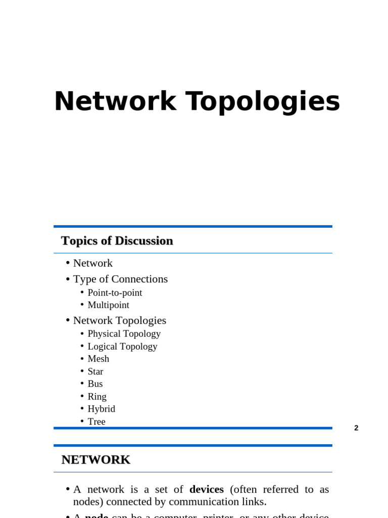 Understanding Network Topologies | PDF | Network Topology | Computer ...