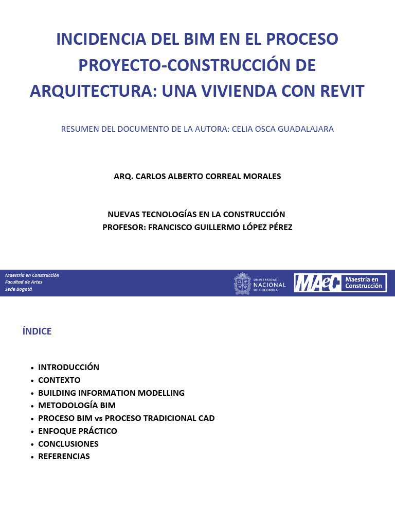 Impacto del BIM en Construcción de Viviendas | PDF | Modelado de ...