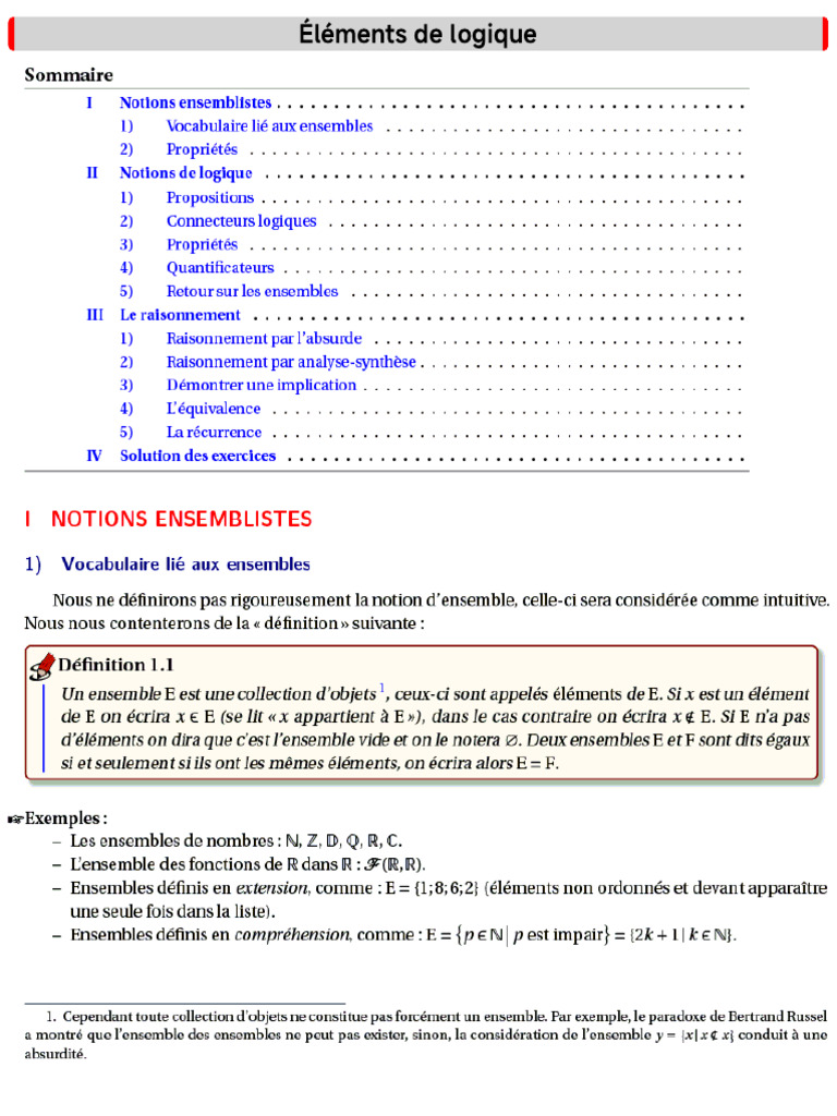 Éléments de Logique | PDF