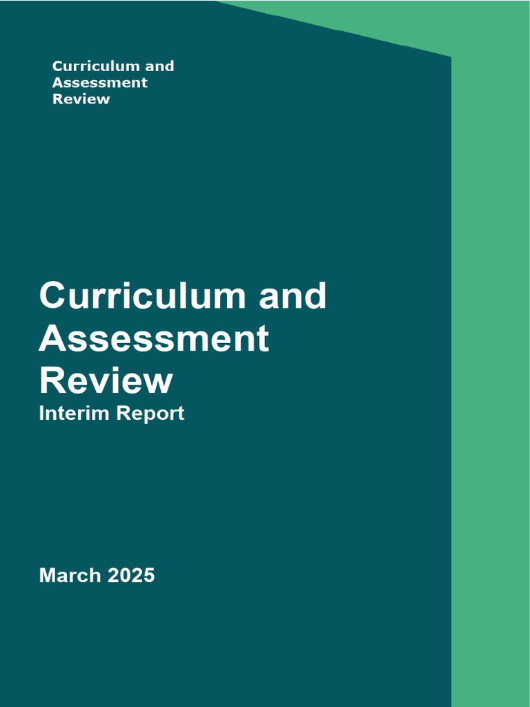 Curriculum And Assessment Review Interim Report Pdf Educational