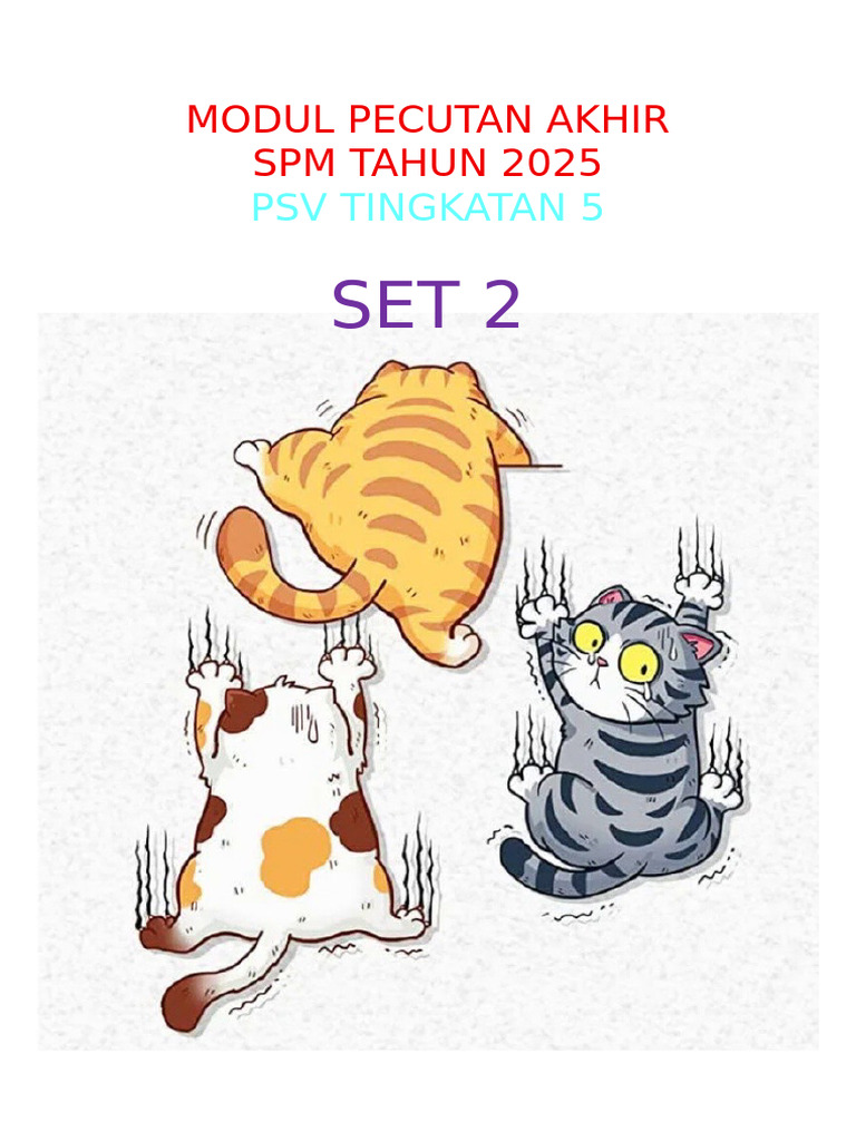 Cover Separator Modul Pecutan Akhir PSV SPM 2025 | PDF