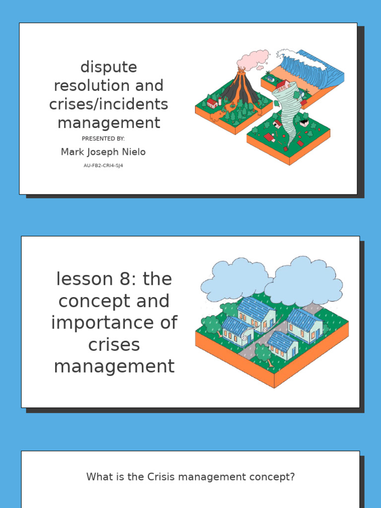 Dispute Resolution and Crisesincidents Management 1 | PDF | Mediation ...