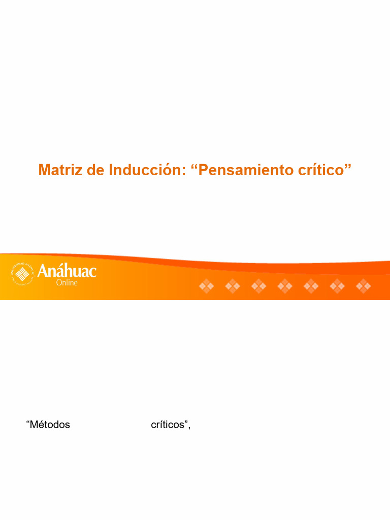 Tarea 5 Matriz de Inducción Pensamiento Critico 2 Nidia Toledo Pinacho ...