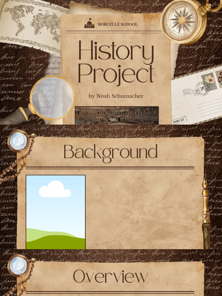 Brown and Beige Vintage Newspaper History Project Presentation ...