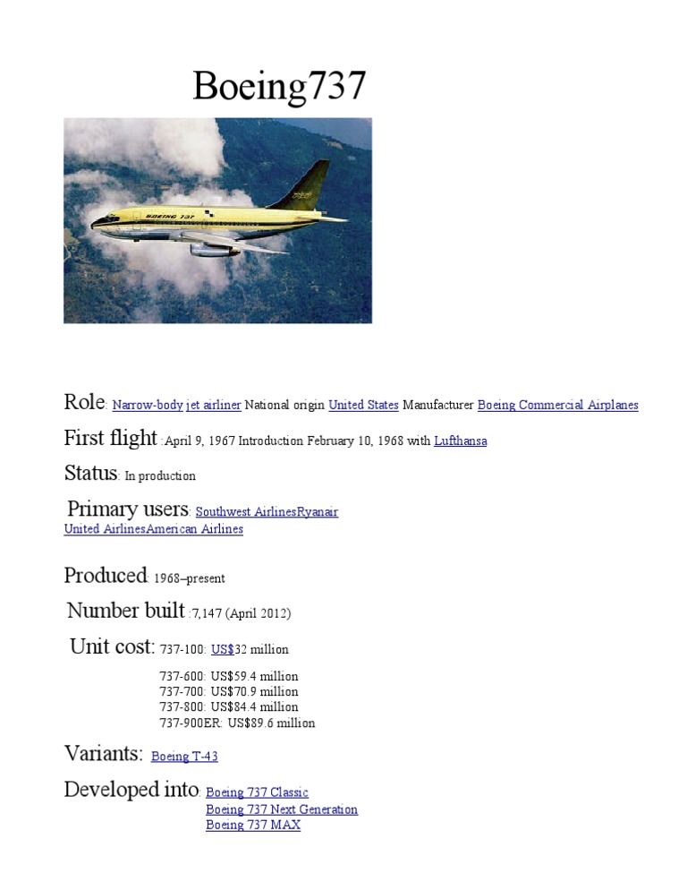 Boeing 737 | PDF