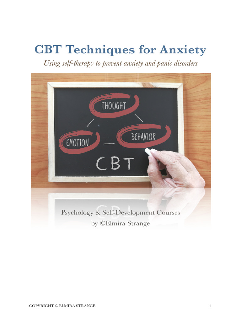 CBT Techniques to Manage Anxiety | PDF | Cognitive Behavioral Therapy ...