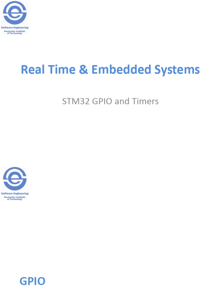 GPIO & Timer | PDF | Bit | Random Access Memory