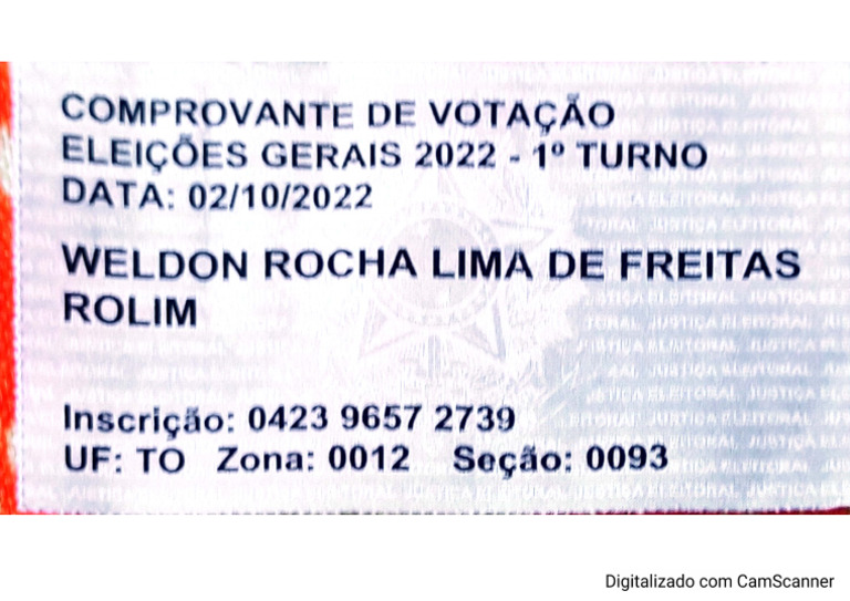 Comprovante de Votação | PDF