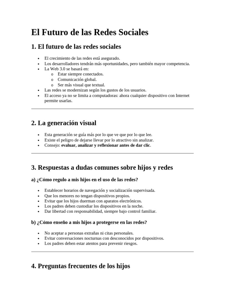 Ventajas y riesgos de las redes sociales | PDF
