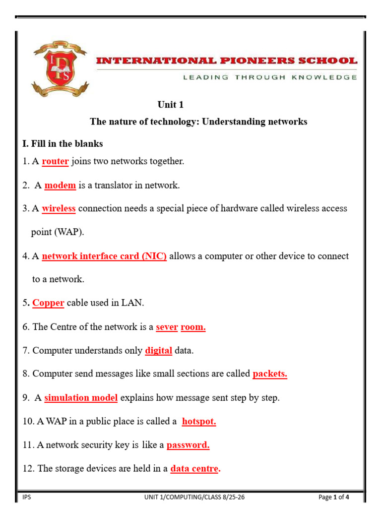 Understanding Network Technology Basics | PDF | Computer Network ...