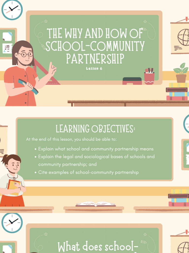 Lesson 6 The Why and How of School Community Partnership | PDF ...
