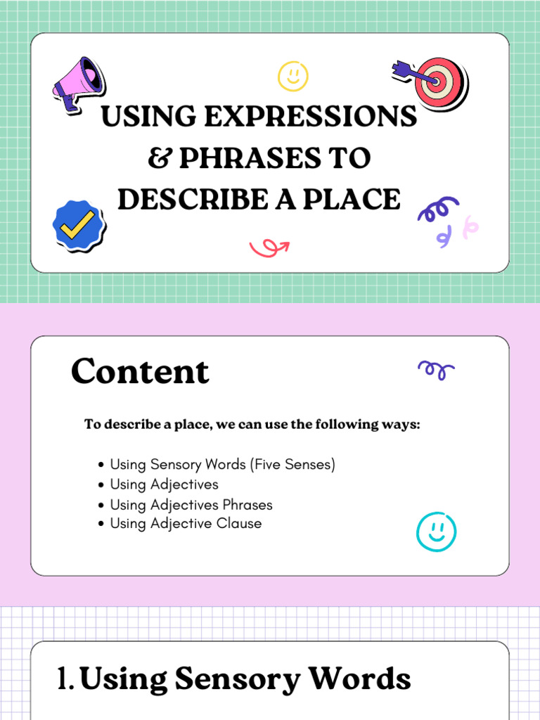 Describing Places with Sensory Words | PDF